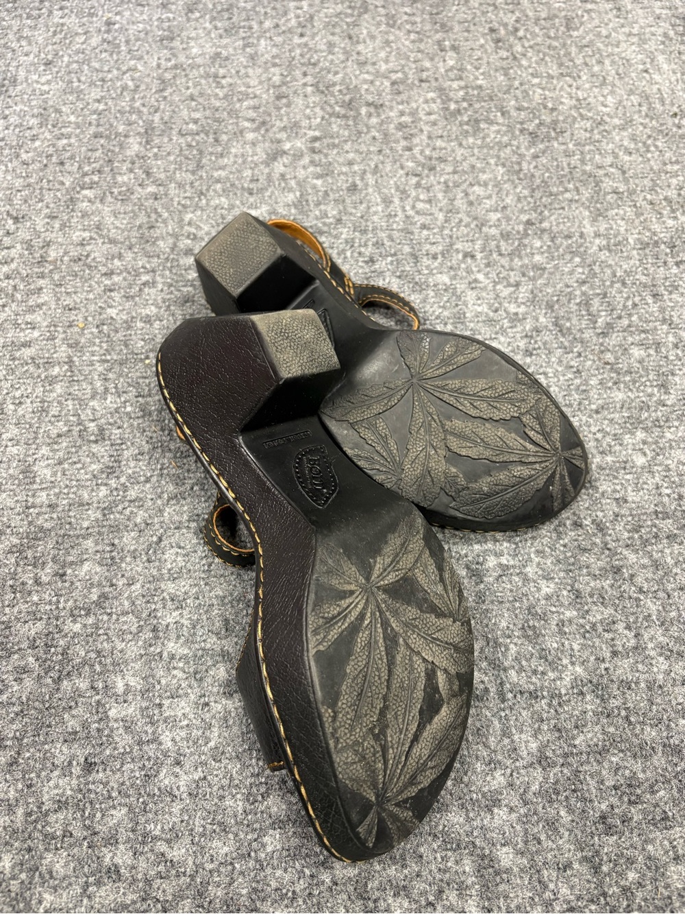 Born Black and Tan Leather Ankle-Strap Sandals - Picture 11 of 14